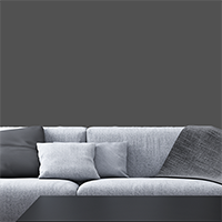 Grey Sofa Grey wall One Dollar Mickey Minnie Printed