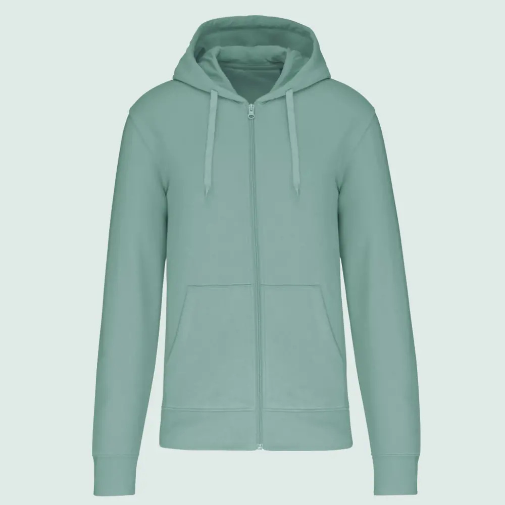 Sweat écoresponsable capuche zippé