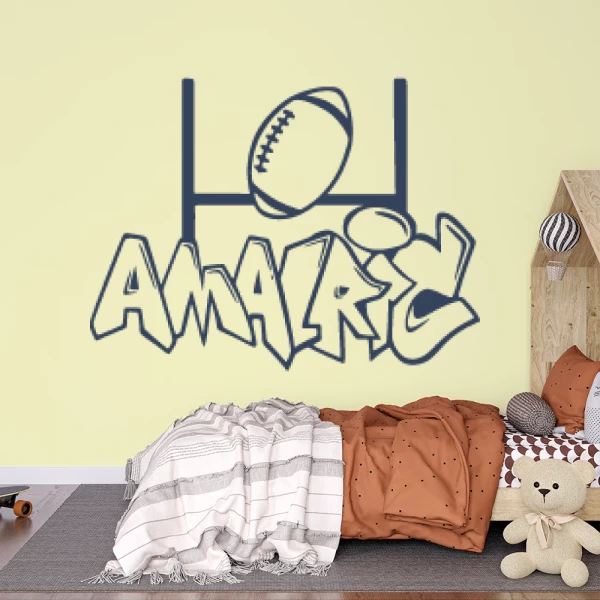 Sticker Amalric Graffiti Rugby
