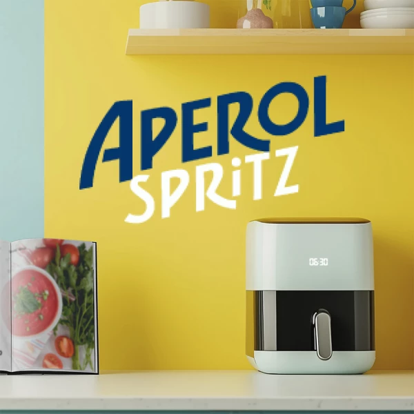 Sticker Aperol Spritz Tekst Bicolor