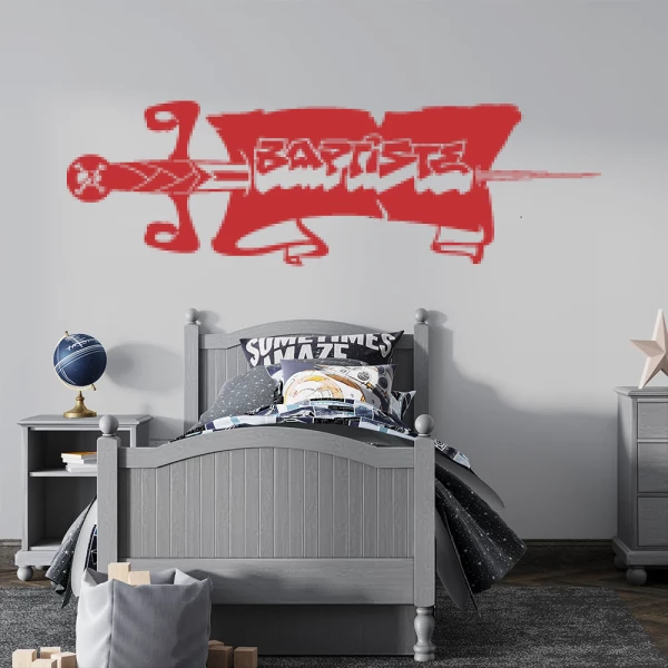 Sticker Baptiste Graffiti Piraat