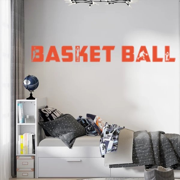 Sticker Basket Ball Tekst