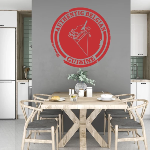 Sticker Belgian Cuisine