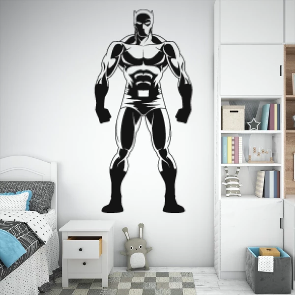 Sticker Black Panther Silhouet