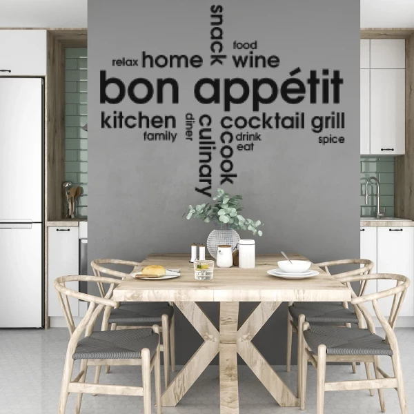 Sticker Bon Appétit tekst