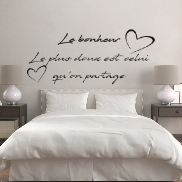 Sticker Bonheur partagé harten