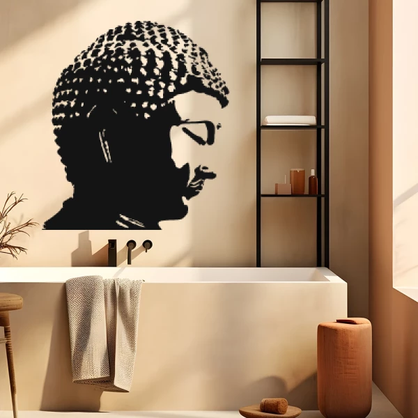 Sticker Bouddha Profiel 2