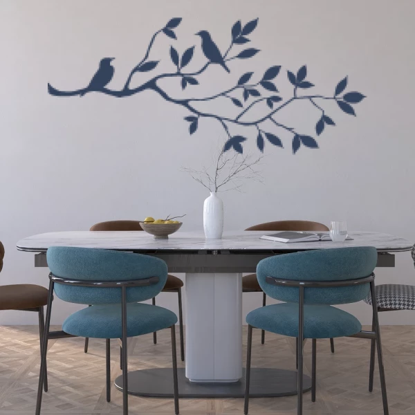 Sticker Tak en Vogels 01