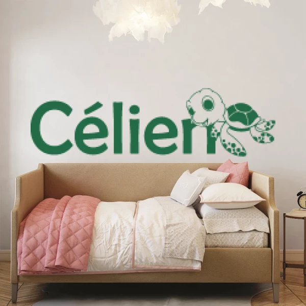 Sticker Célien Schildpad