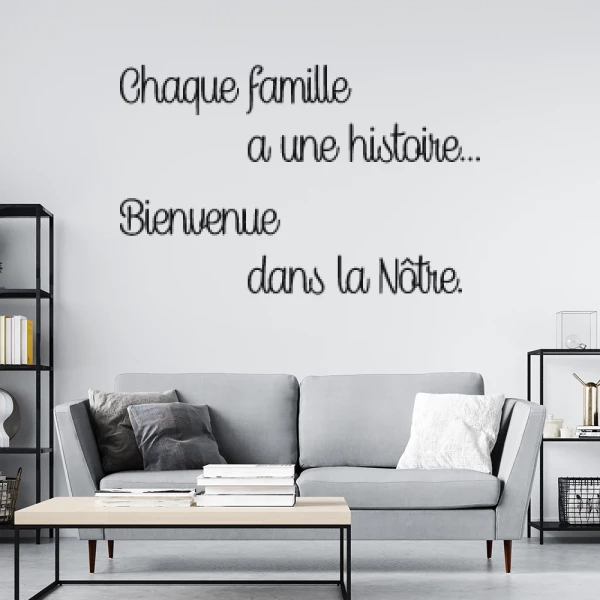 Sticker Chaque famille a une histoire...