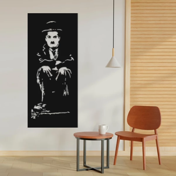 Sticker Vergadering Charlie Chaplin