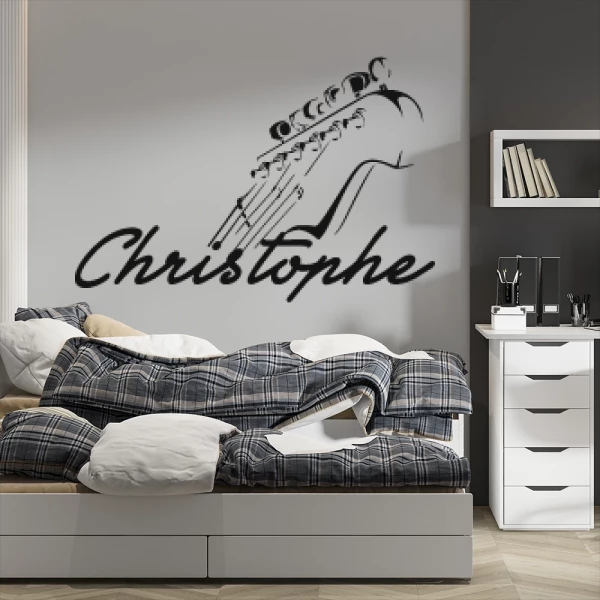 Sticker Christophe Gitaar
