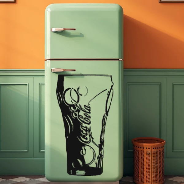 Sticker Coca Cola - Glas