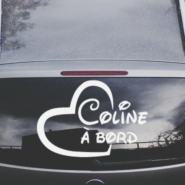Sticker Coline à Bord