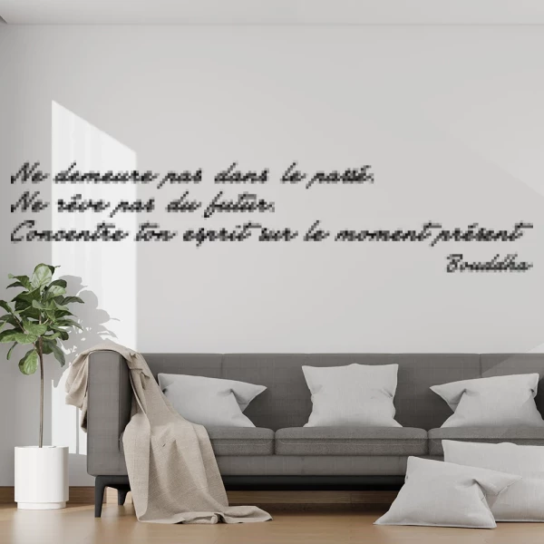 Sticker Concentre ton esprit - Bouddha 2