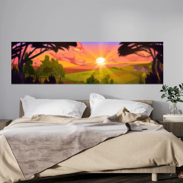 Sticker Sunset Cartoon