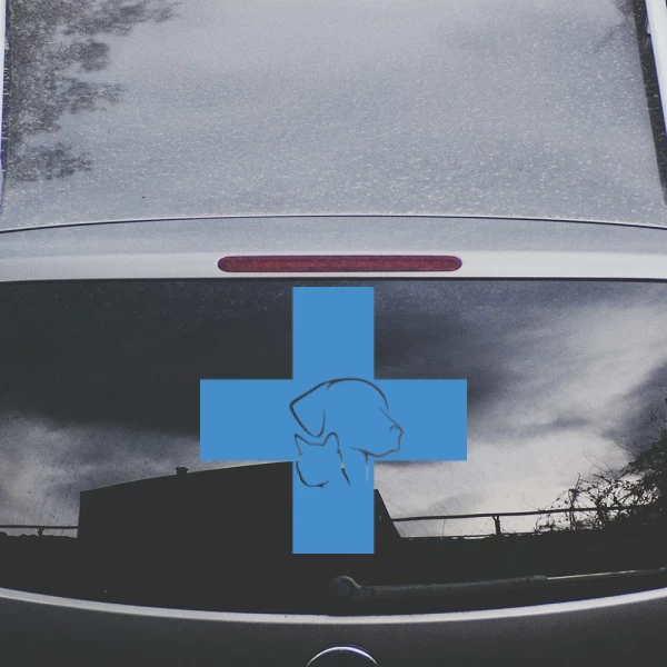 Sticker Veterinaire Kruis 02