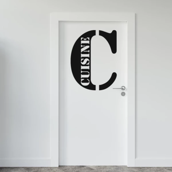 Sticker Cuisine Monogram