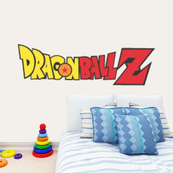 Sticker Dragon Ball Z Tekst Printed