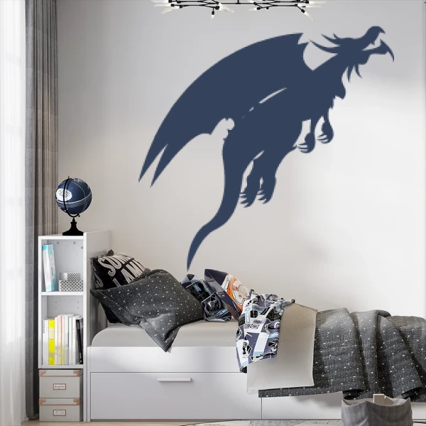 Sticker Dragon Silhouette 01