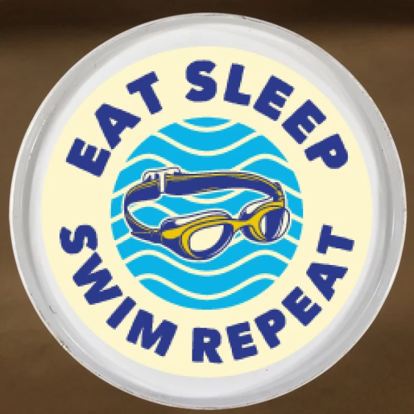 Sticker Eat Sleep Swim Repeat - Printed
