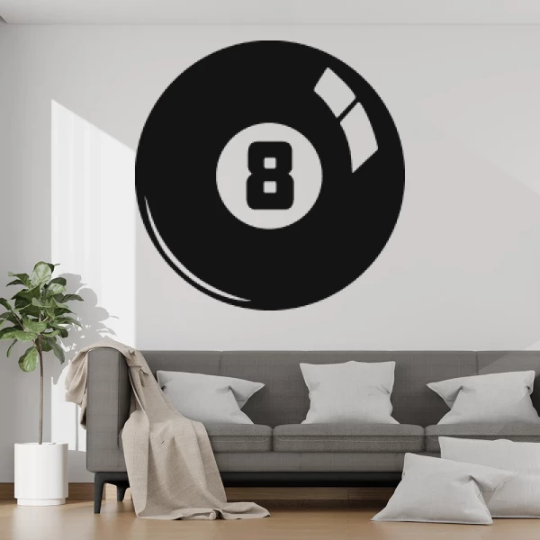 Sticker Eight Ball