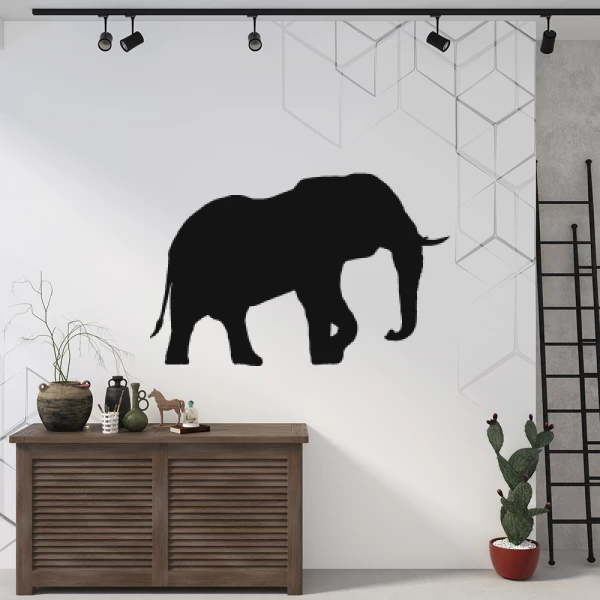 Sticker Olifant Profiel