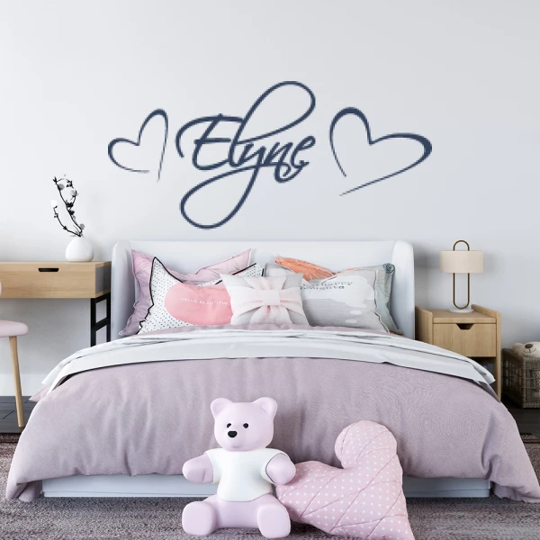 Sticker Elyne Script Harten