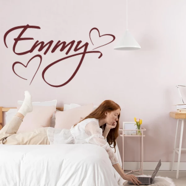 Sticker Emmy Script Hart