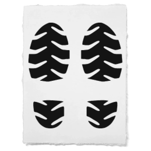 Sticker Voetafdrukken 2