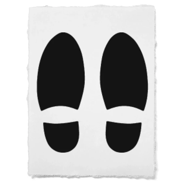 Sticker Voetafdrukken
