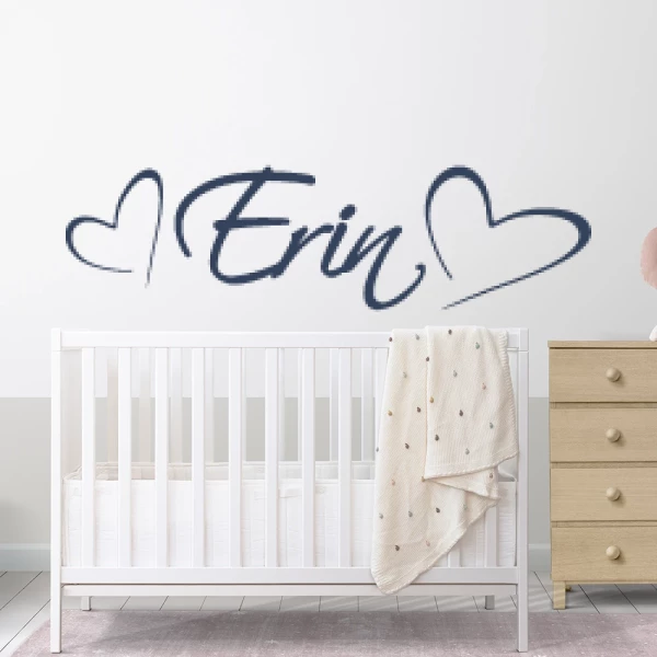 Sticker Erin Script Harten