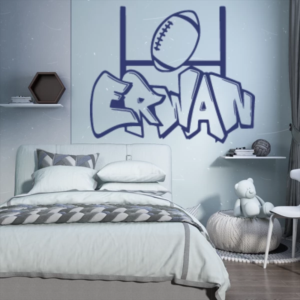 Sticker Erwan Graffiti Rugby