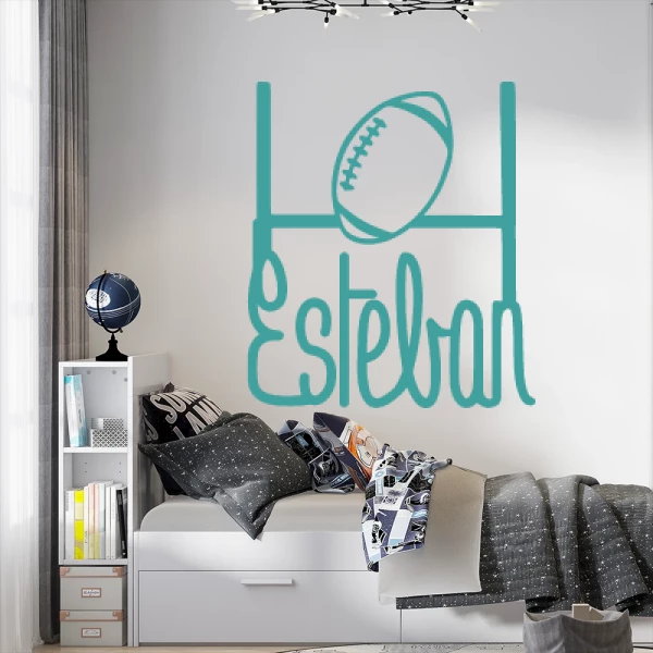 Sticker Esteban School Rugby