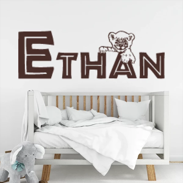 Sticker Ethan Baby leeuw