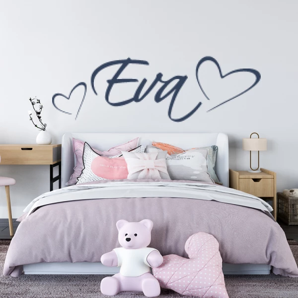 Sticker Eva Script Hart