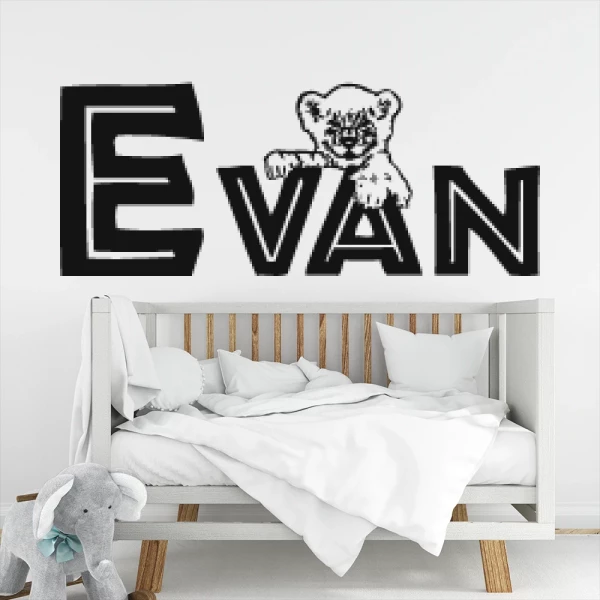 Sticker Evan Baby leeuw