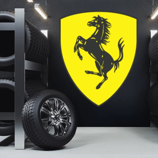 Sticker Ferrari Logo 2 Printed
