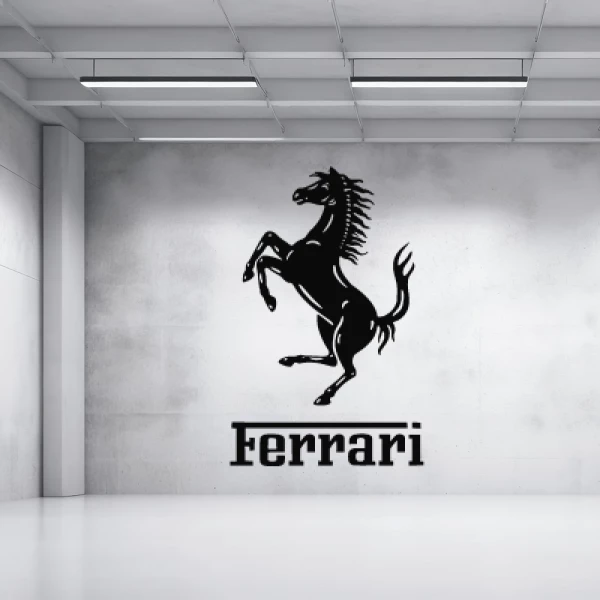 Sticker Ferrari Logo - Printed