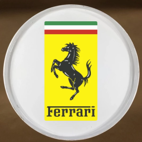 Sticker Ferrari Logo Rectangle - Printed