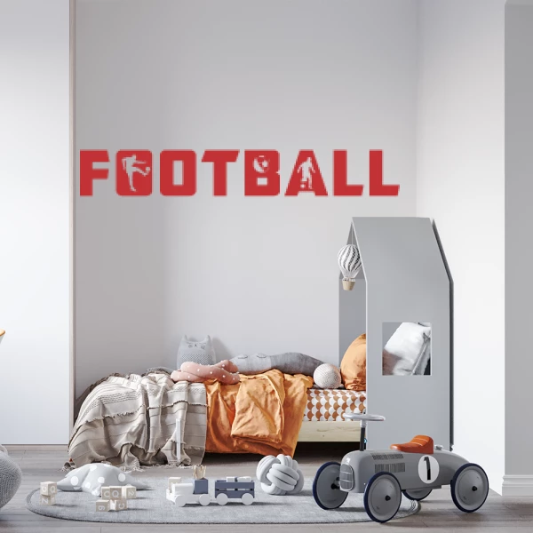 Sticker Football Tekst