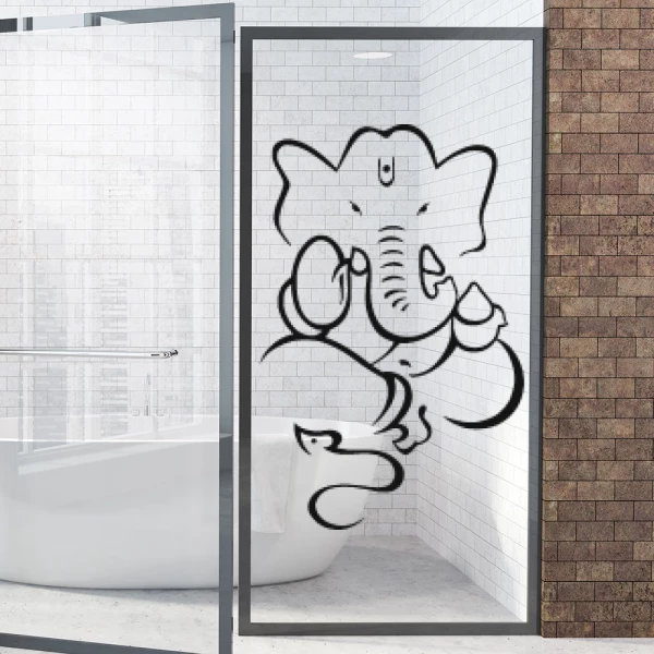 Sticker Ganesha Gestileerde