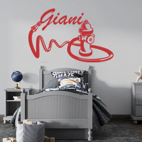 Sticker Giani Brandweerman slang