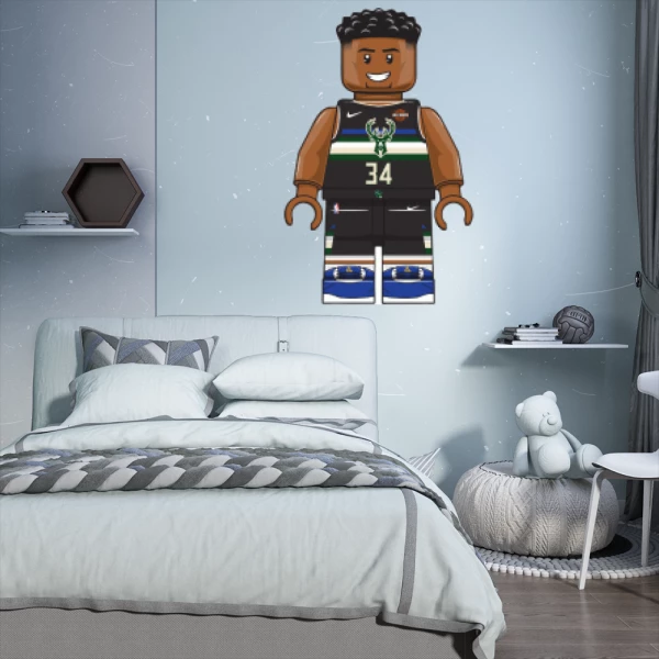 Sticker Giannis Antetokounmpo Lego Printed