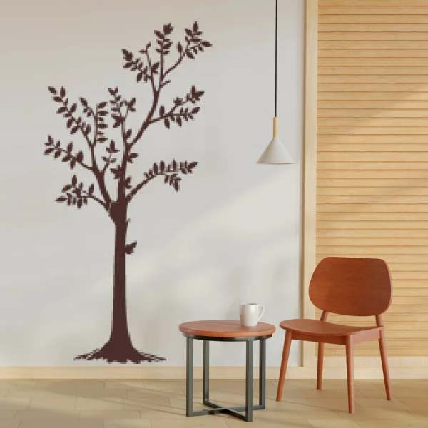 Sticker Kleine boom zomer (4 Delen)