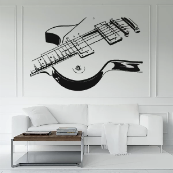Sticker Elektrische Guitaar