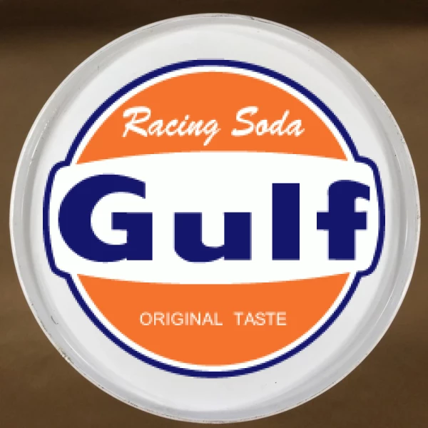 Sticker Gulf Racing Soda Logo Printed