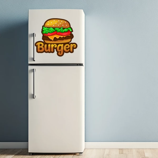 Sticker Hamburger - Printed