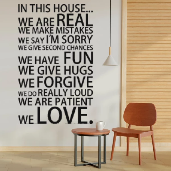 Sticker In this house 2