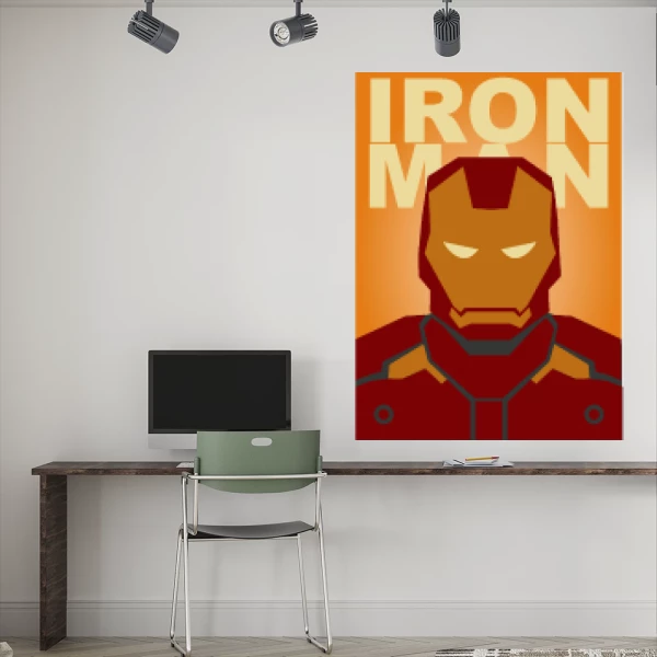 Sticker Iron Man Minimalist